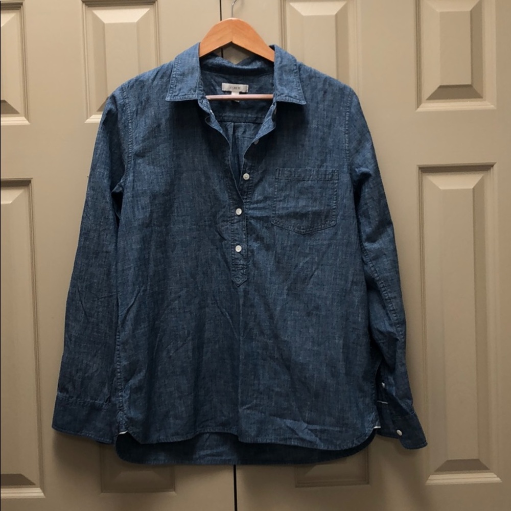 J.Crew Denim Popover Size 12